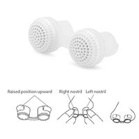 Amawa 2Pcs Mini Silicone Anti-snoring Device to Prevent snoring, to Prevent snoring and Sleep (Color : White)