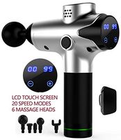 Massage Gun-Professional Deep Tissue Massager for Muscle Tension Relief,6 Massage Heads, 20 Speed Touch Screen Adjustment