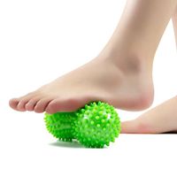 Peanut Spiky Massage Ball Roller, Foot Massage Ball Roller for Feet and Hand - Fitness Yoga Exercises Ball Reflexology Therapy Relax - Random Color