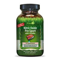 Irwin Naturals Nitric Oxide Pre-Sport - Pre-Workout Booster with L-Citrulline - 60 Liquid Softgels