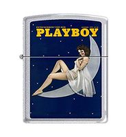 Zippo Playboy Cover December 1973 Pocket Lighter, Satin Chrome