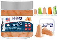 Howard Leight Small earplugs Designed specifically for People with Small Ear canals. Slim and Soft Ear Plugs Comfortable for Side Sleepers, Sensitive Ears.