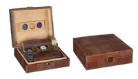 Prestige Import Group 25 Ct. Brown Leather Gift Set w/ Matching Accessories