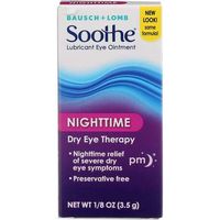 Bausch + Lomb Soothe Lubricant Eye Ointment Night Time - 0.13 oz, Pack of 3