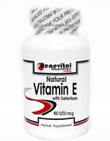 Natural Vitamin E with Selenium 400 IU/50 mcg 200 Capsules ~ Renevitol