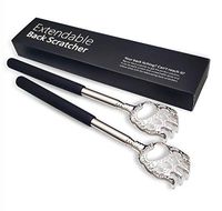 Back Scratcher, Telescoping Back Scratchers for Adults, Extendable Telescopic Metal Backscratcher Eliminating Back Itching (2Claws)