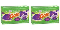 GAIN Fabric Softener Dryer Sheets, Moonlight Breeze, 105Count Pack of 2