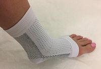 Plantar Fasciitis Medical Compression Sock/Sleeve, White and Black, toeless, S/M or L/XL - for Men and Women, Girls, Maternity, Basketball, Nurses, Workout,Bonus Plantar Fasciitis Guide