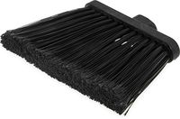 Carlisle 3686703 Duo-Sweep Duo-Sweep Flagged Angle Broom Head Only, 12", Black