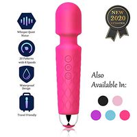 Personal Magic Waterproof Wand Massager Mini Handheld Wireless Mute Rechargeable 8 Powerful Speeds 20 Pulsating Patternsfor Neck Shoulder Back Body Massage Recovery Muscle Aches …