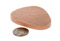 Adhesive Plantar Metatarsal Pads 1/4" Thick 10 Pack- Flesh Toned Foam & Felt Dancer Orthopedic Pads (2 3/4" x 2 3/8")