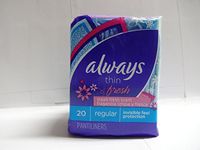 Always Thin Pantiliners - scented - 20 pack (case of 24)