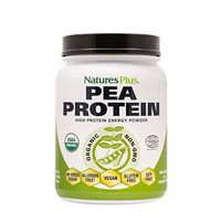 NaturesPlus Organic Pea Protein - 1.1 lbs, Vegan Drink Powder - High Energy Protein Powder, Hunger Suppressant, Muscle Builder, Promotes Heart Health - Non-GMO, Vegetarian, Gluten-Free - 25 Servings