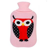 2LWarm Cute Hot-Water Bottle Water Bag Water Injection Handwarmer Pocket Cozy Comfort,C