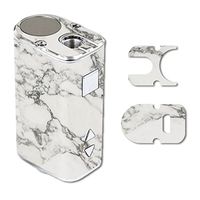 MightySkins Skin Compatible with Eleaf iStick 10W Mini – White Marble | Protective, Durable, and Unique Vinyl Decal wrap Cover | Easy to Apply, Remove, and Change Styles | Made in The USA