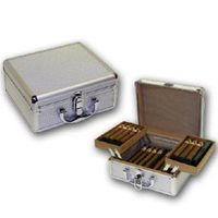 Craftsman's Bench PRO Voyager Aluminum 65 Cigars Travel Humidor