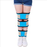 Adult Leg Band, O-Leg X-Leg Correction Belt, Straight Leg Leggings with Stovepipe Collar Leg Aligner (Optional),Blue,L