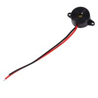 Alarm Buzzer, 3-24V Electronic Alarm Sound Buzzer or Piezo Electronic Tone Buzzer Alarm, Wired Connector Active Electronic Buzzer 100mm