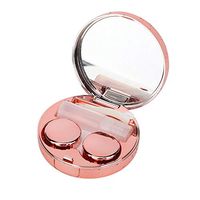 Eye Lens Case Lens Box Durable And Easy Carrying Eyes Protect Accessories With Stylish Holder,Keep Contact Lens From Drying-Color Optional (Rose gold)