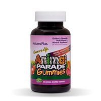 NaturesPlus Animal Parade Source of Life Children's Multivitamin Gummies - 50 Animal Shaped Gummies - Natural Assorted Flavors - Promotes Health and Wellbeing - Vegetarian, Gluten-Free - 25 Servings