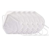 5pcs Dust M?a/sk Protective M,a/sk 5 Layer Ma^sk Windproof Facial M@a/sk for Men Women Outdoors Anti-Fog Anti-Particles White