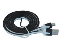 iShoppingdeals - for Trio Stealth 7" / 7.85" / 8" / 10.1" Tablet USB Data Sync Charging Transfer Cable Cord 6 Feet, Black/White