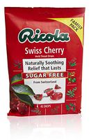Ricola Sugar Free Family Pack Cough Drops, Swiss Cherry, 45 Count (Pack of 3)
