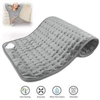 Electric Heating Pad for Back Neck Pain & Cramps Relief, 3 Heat Settings with Auto Shut Off, 12 x 24 Inch