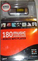 512MB MP3 Player + 1 Year Subscription to eMusic