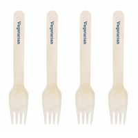 Dress My Cupcake Natural Wood 200-Pack Candy Buffet Forks DIY Kit, Vegetarian, Navy Blue