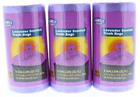3 Pk. Family Essentials Lavender Scented 6 Gallon Trash Bags 60 Count (180 Total)