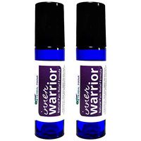 Inner Warrior Roller 2pack - FIBRO Pain Relieving 10mL Roll On | 100% Natural Relief for Fibromyalgia, Reduce Nerve Muscle Neuropathy Pains, Boost Energy, Relieve Chronic Pain - Essential Oils, DMSO +