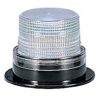 Federal Signal Strobe, Screw-on Dome, 120VAC, Clear