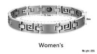 Starryinter His or Hers Simple Korean Style Couple Titanium Magnetic Bracelet-BR248 (Hers)