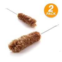 Ram-Pro Bottle Brush Long Cleaning Brush for Narrow Neck Beer Soft Nylon Tube Brush Set Flexible Bendable Household Brushes Washing Brush for Wine and Water Bottles Pack of 2