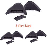 CaserBay Value Pack, EVA Shoe Filler, Inserts, Improve Shoes Slightly Too Big, for Men & Women, Kids, Pumps, Flats, Sneakers【Style A, 3 Pairs Black】