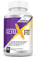 Keto X Fit Keto Pills Boost Pure BHB Ketogenic Supplement 800mg Exogenous Ketones Ketosis for Men Women 1 Bottle