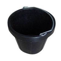 Qingdao Huatian Hand Truck MR12QR/BUCK-BLK Mr 12 Quart Rubber Bucket