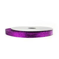 Metallic Ribbon Wired Edge, 10 Yards, 3/8-inch (Purple)