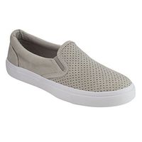 SODA IF14 Women's Perforated Slip On Elastic Panel Athletic Fashion Sneaker, Color:Clay Nubuck, Size:11