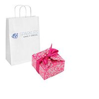 Sparkles Make It Special 50-pcs Large Ribbon Favor Candy Boxes Wedding Gift Candy Boxes Fuchsia