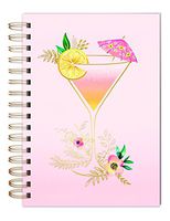 Lady Jayne Blush Cocktail Spiral Bound Journal Notebook