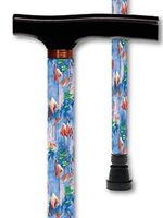 Walking Cane T Handle Derby Pink Flamingos Design Adjustable Aluminum