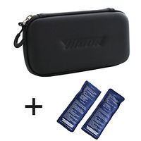 Insulin Travel Cooler Bag, Diabetic Medication Insulated Case, Cooling Wallet Organizer for Diabetics Medication Keep Cool with 2 Ice Packs(Black), Waterproof EVA Material - Happy Hours