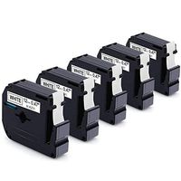 MarkDomain Replace 5 Pack M231 M-231 MK231 M-K231 Compatible with Brother Black on White 12mm(0.47") x 8m M Tape M-K231BZ for P-Touch Label Maker Model PT-90 PT-M95 PT-65 PT-70 PT-70BM PT-70SR PT-80