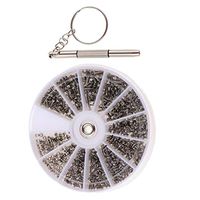 600Pcs Eyeglass Sunglass Repair Kit with Screws Screwdriver Tiny Nuts Assortment Glasses Kit