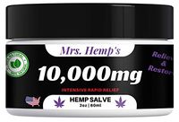 10000 MG Hemp Ultra Strength Healing Salve | 100% Natural Cream Relieves Inflammation, Muscle, Joint, Knee, Nerve Damage, Neck, Back & Arthritis Aches & Pain | Fast Acting, Maximum Power, Quick Relief