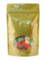 BAP 4 oz Gold Window Stand Up Pouch with Zip (100 pcs)