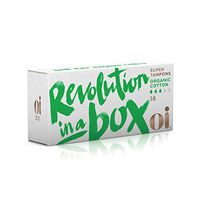 Oi Certified Organic Cotton Tampons | Box of 16 Super Tampons | Non-Applicator