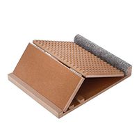Wei Hong Home Foot Massagers Foot Massager Compound Lacing Board Three Folding Folding Stools Fitness Machine (Color : Wood, Size : 4634cm)